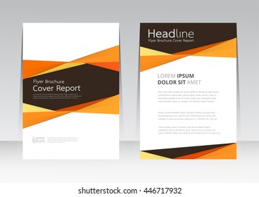 Vector design for Cover Report Annual Flyer Poster in A4 size
