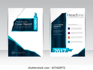 Vector design for Cover Report Annual Flyer Poster in A4 size