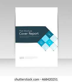 Vector design for Cover Report Annual Flyer Poster in A4 size
