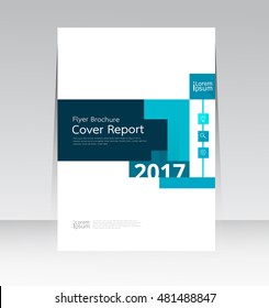 Vector design for Cover Report Annual Flyer Poster in A4 size