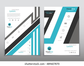 Vector design for Cover Report Annual Flyer Poster in A4 size