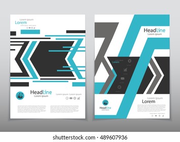 Vector design for Cover Report Annual Flyer Poster in A4 size