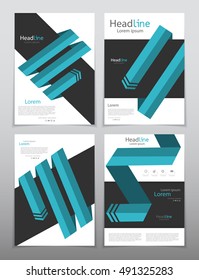 Vector design for Cover Report Annual Flyer Poster in A4 size