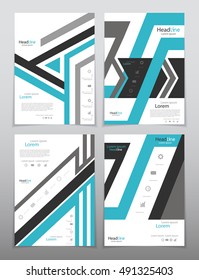 Vector design for Cover Report Annual Flyer Poster in A4 size