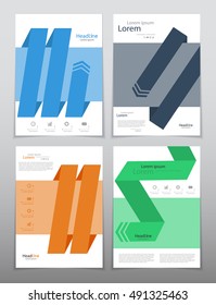 Vector design for Cover Report Annual Flyer Poster in A4 size