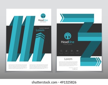 Vector design for Cover Report Annual Flyer Poster in A4 size