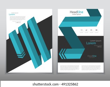 Vector design for Cover Report Annual Flyer Poster in A4 size