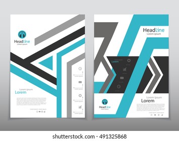 Vector design for Cover Report Annual Flyer Poster in A4 size