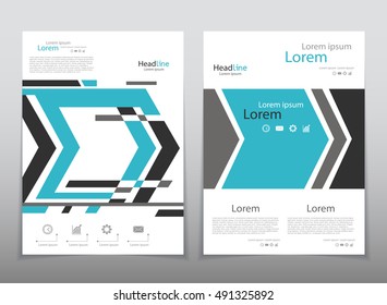 Vector design for Cover Report Annual Flyer Poster in A4 size