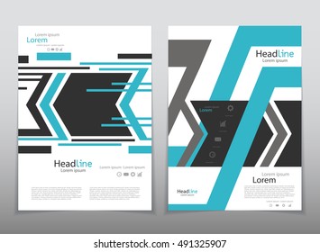 Vector design for Cover Report Annual Flyer Poster in A4 size