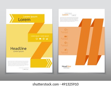 Vector design for Cover Report Annual Flyer Poster in A4 size