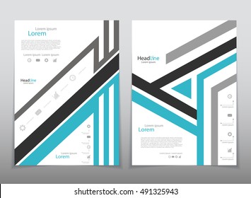 Vector design for Cover Report Annual Flyer Poster in A4 size