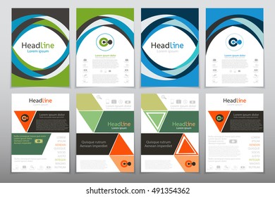 Vector design for Cover Report Annual Flyer Poster in A4 size