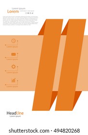 Vector design for Cover Report Annual Flyer Poster in A4 size
