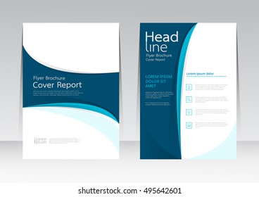 Vector design for Cover Report Annual Flyer Poster in A4 size