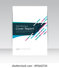 Vector design for Cover Report Annual Flyer Poster in A4 size