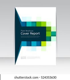 Vector design for Cover Report Annual Flyer Poster in A4 size