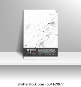 Vector design for Cover Report Annual Flyer Poster