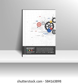 Vector design for Cover Report Annual Flyer Poster