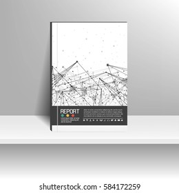 Vector design for Cover Report Annual Flyer Poster