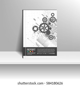 Vector design for Cover Report Annual Flyer Poster