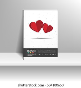 Vector design for Cover Report Annual Flyer Poster
