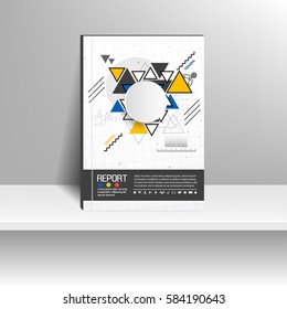 Vector design for Cover Report Annual Flyer Poster