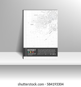 Vector design for Cover Report Annual Flyer Poster