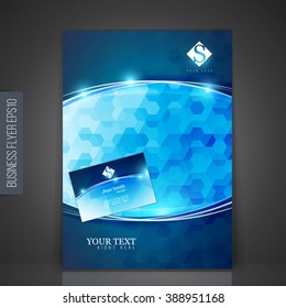 Vector design for Cover Report Brochure Flyer Poster and Business Card.
