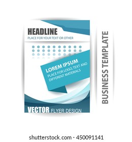 Vector design for Cover Report Brochure Flyer Poster in A4 size