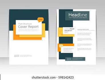 Vector design for Cover Report Brochure Flyer Poster in A4 size