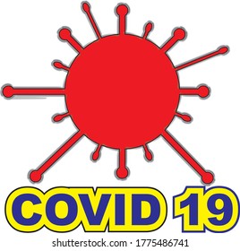 vector design of covid 19 corona virus symbol 