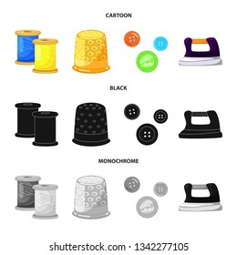 Vector design of craft and handcraft icon. Set of craft and industry vector icon for stock.