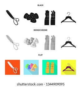 Vector design of craft and handcraft icon. Collection of craft and industry stock vector illustration.