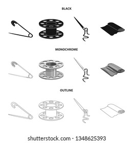 Vector design of craft and handcraft icon. Set of craft and industry stock symbol for web.