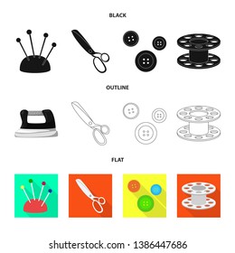 Vector design of craft and handcraft icon. Collection of craft and industry vector icon for stock.