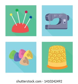 Vector design of craft and handcraft icon. Collection of craft and industry stock symbol for web.