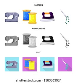 Vector design of craft and handcraft logo. Collection of craft and industry vector icon for stock.