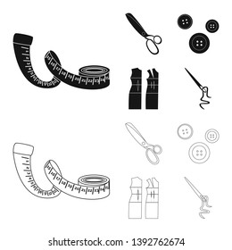 Vector design of craft and handcraft logo. Collection of craft and industry stock symbol for web.