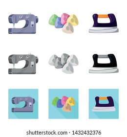 Vector design of craft and handcraft logo. Collection of craft and industry vector icon for stock.
