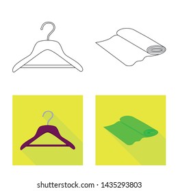Vector design of craft and handcraft logo. Collection of craft and industry vector icon for stock.