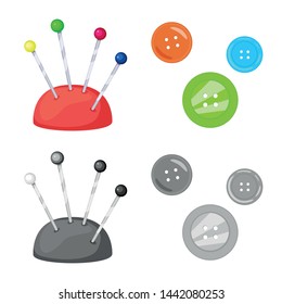 Vector design of craft and handcraft logo. Collection of craft and industry stock vector illustration.