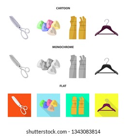 Vector design of craft and handcraft sign. Set of craft and industry stock symbol for web.