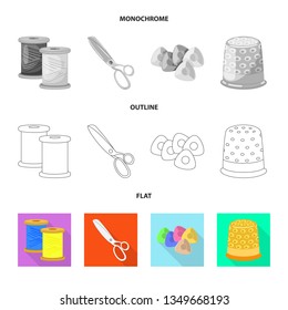 Vector design of craft and handcraft sign. Collection of craft and industry vector icon for stock.