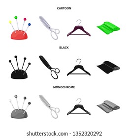 Vector design of craft and handcraft sign. Collection of craft and industry stock symbol for web.