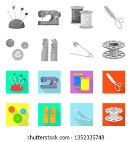 Vector design of craft and handcraft sign. Set of craft and industry stock symbol for web.