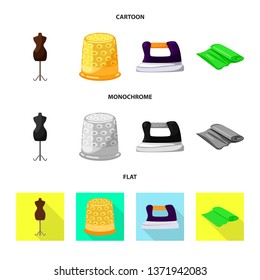 Vector design of craft and handcraft sign. Set of craft and industry stock symbol for web.
