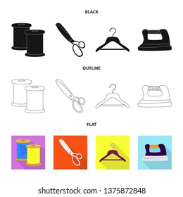 Vector design of craft and handcraft sign. Set of craft and industry stock symbol for web.