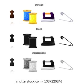 Vector design of craft and handcraft sign. Collection of craft and industry vector icon for stock.