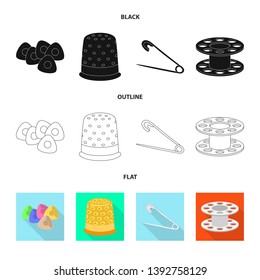 Vector design of craft and handcraft sign. Collection of craft and industry stock symbol for web.